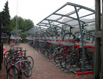 two tier cycle parking